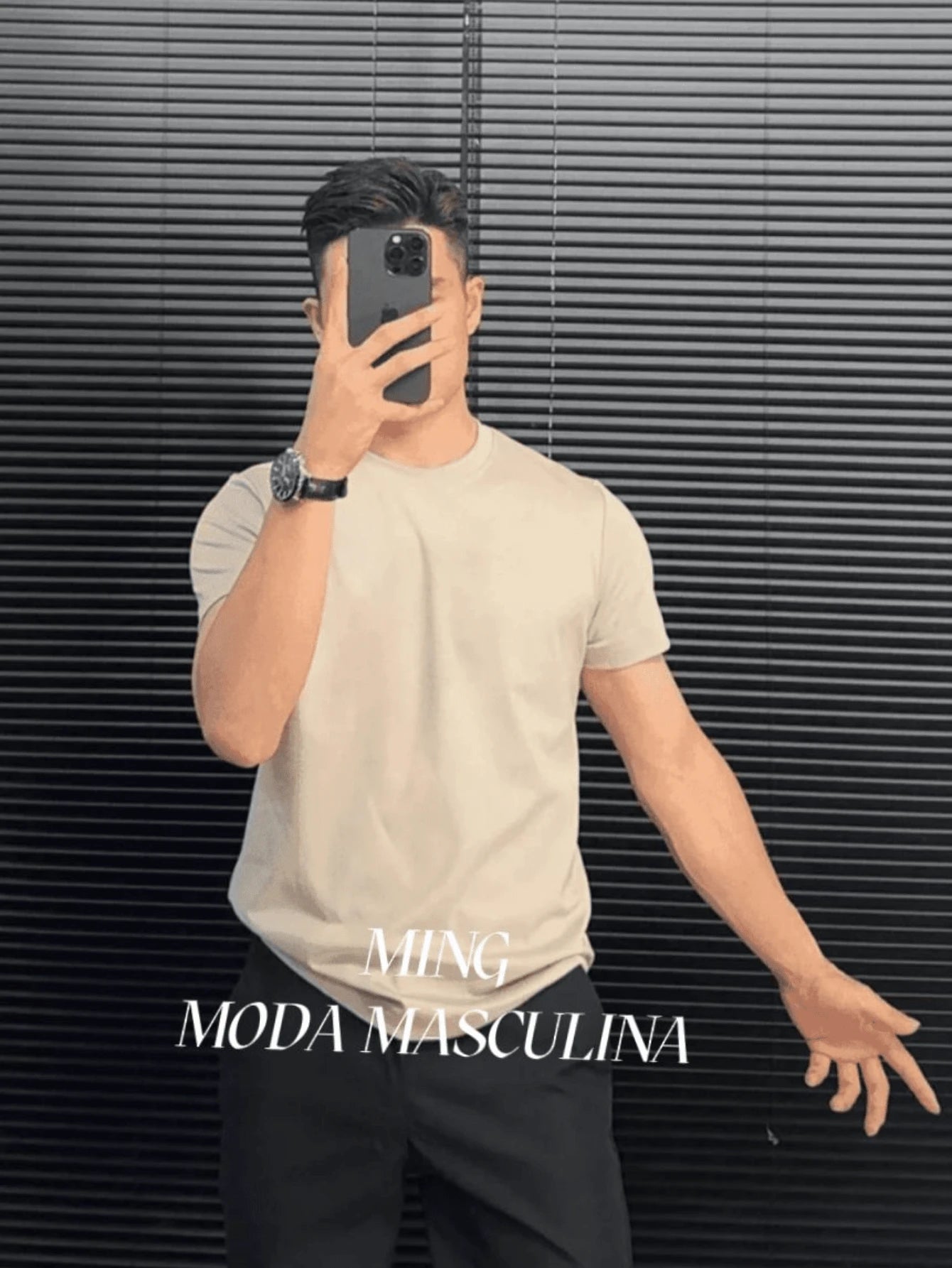 Camiseta Masculina Básica com Corte Regular – ideal para o verão Confortável e Respirável
