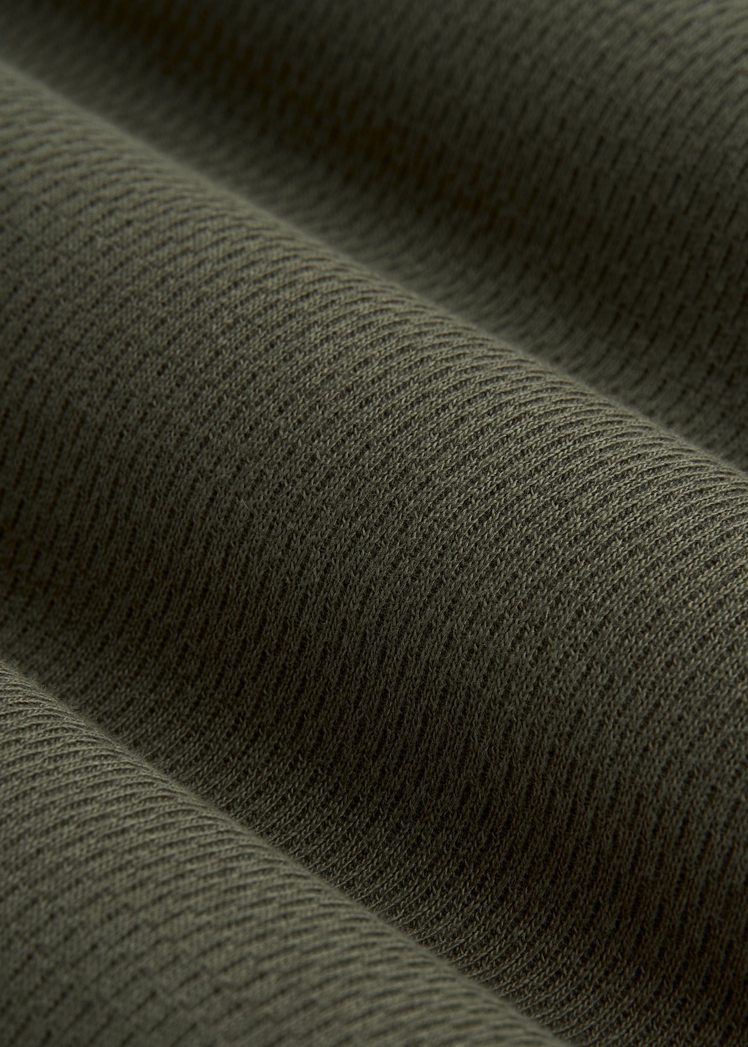 Double Honeycomb Thermal Crewneck for Tall Men in Dark Olive Green