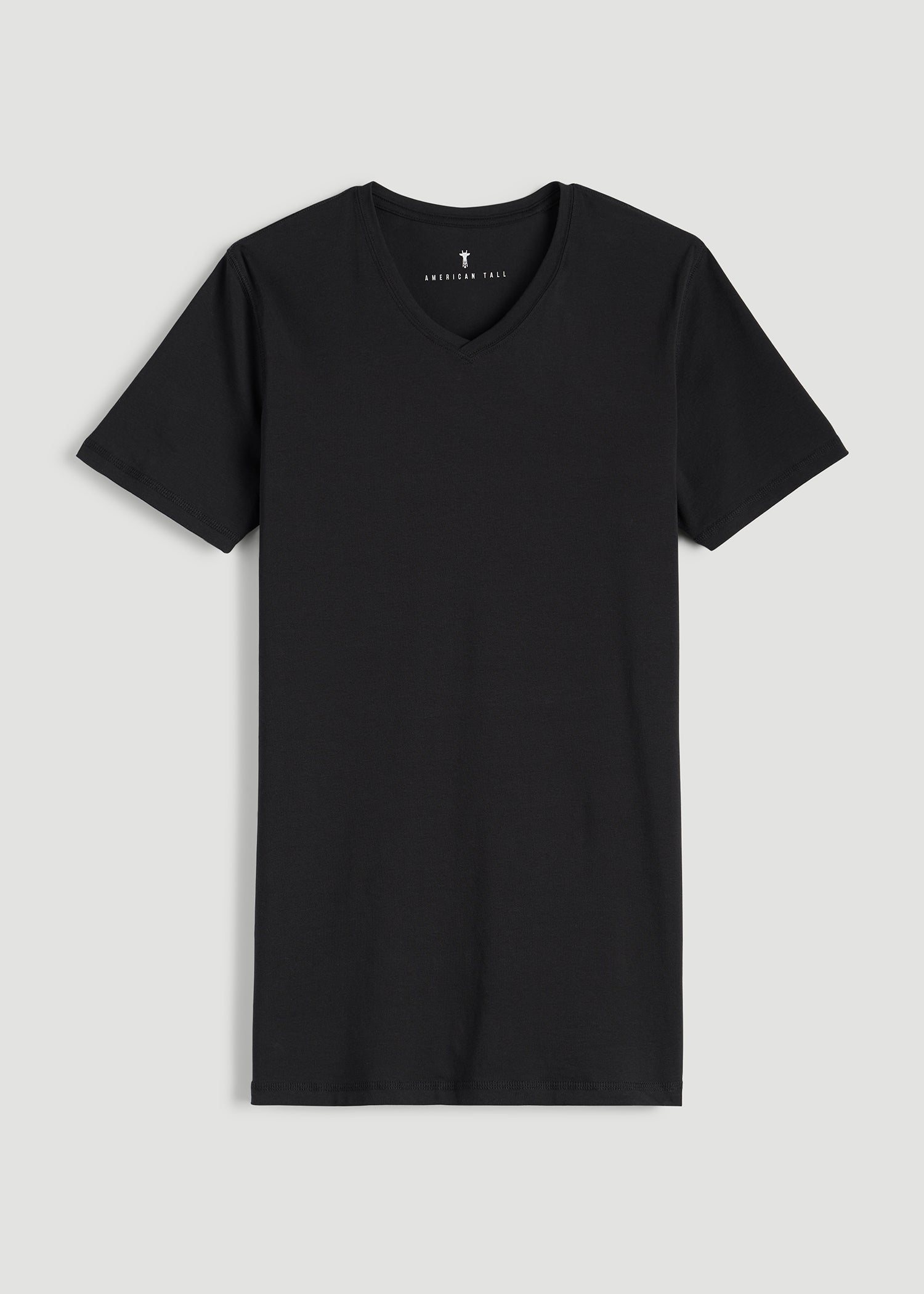 The Essential SLIM-FIT V-Neck Tee for Tall Men in Black