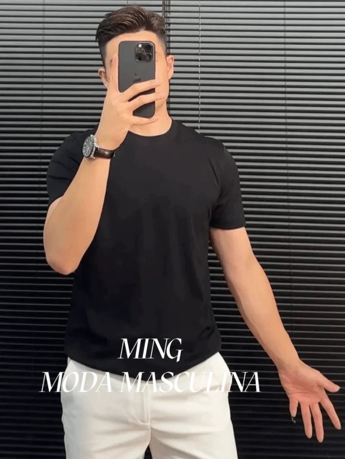 Camiseta Masculina Básica com Corte Regular – ideal para o verão Confortável e Respirável