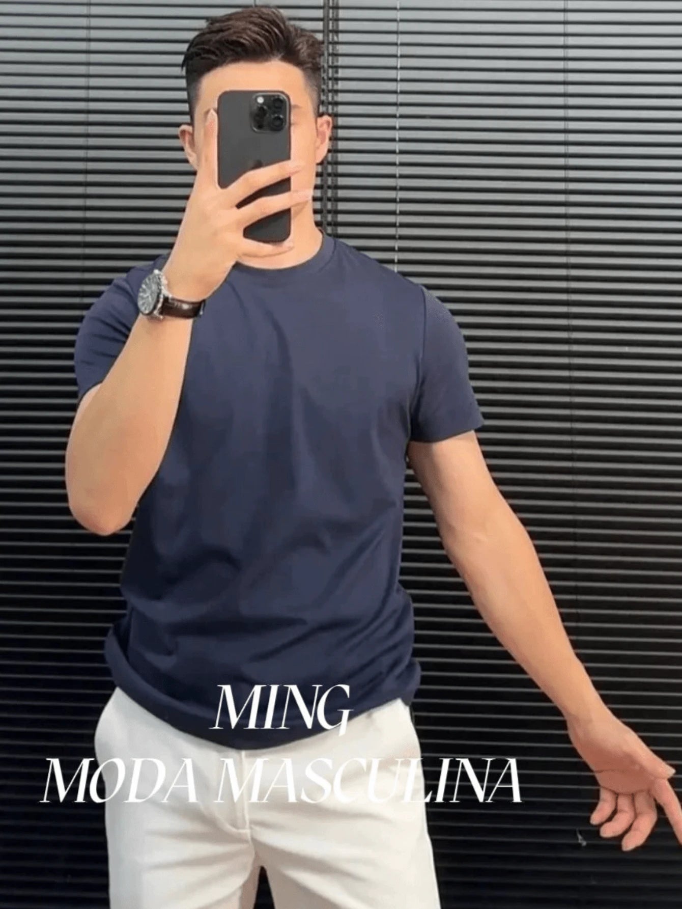 Camiseta Masculina Básica com Corte Regular – ideal para o verão Confortável e Respirável