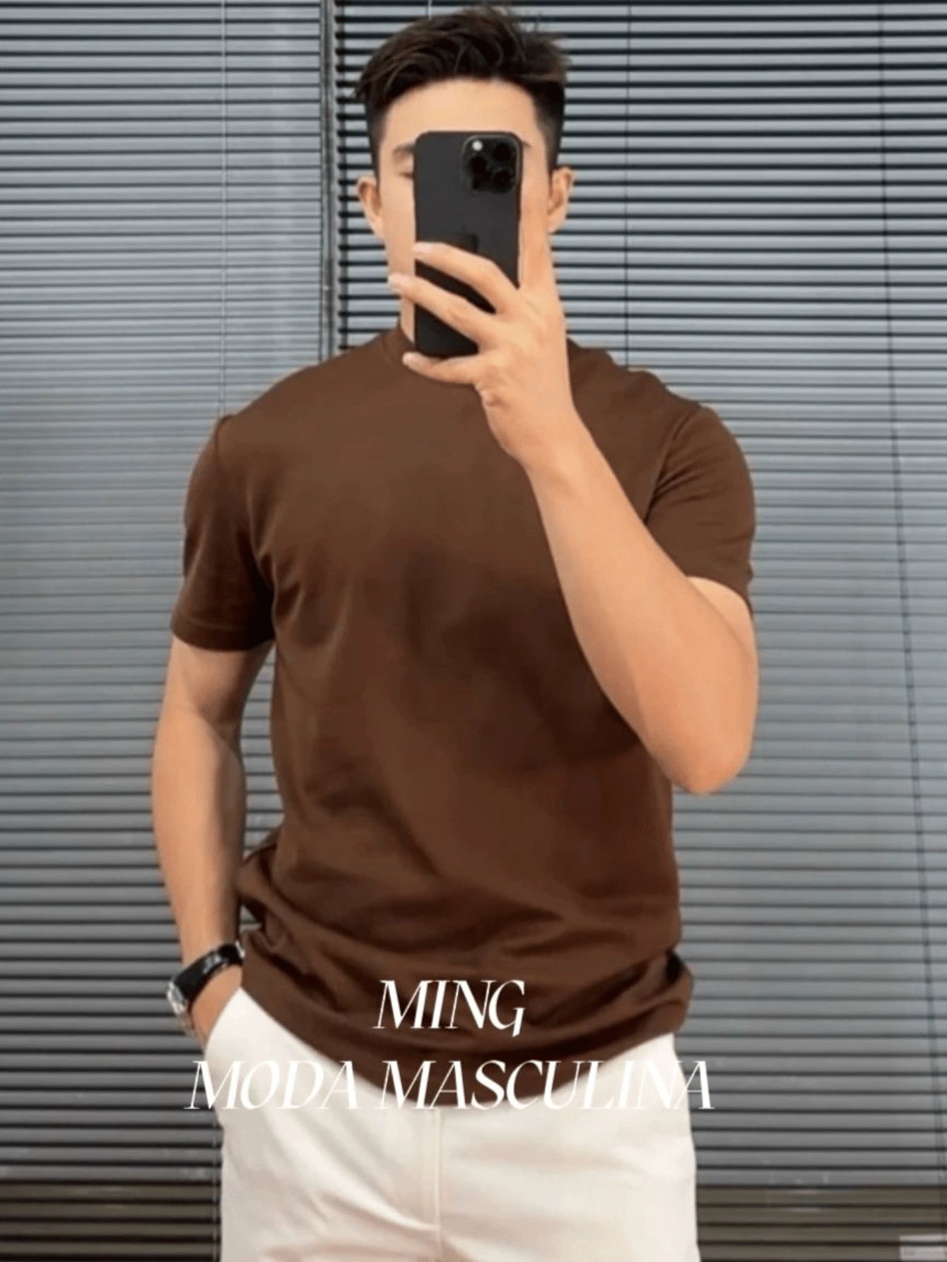 Camiseta Masculina Básica com Corte Regular – ideal para o verão Confortável e Respirável