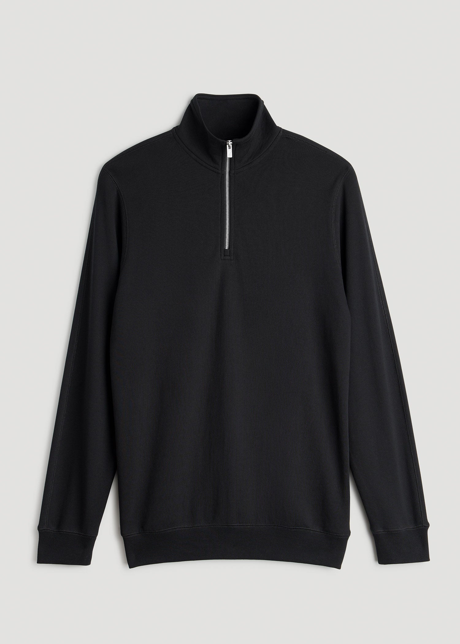Wearever 2.0 French Terry Quarter-Zip Sweatshirt for Tall Men in Black